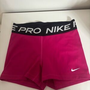 Nike Women's Pink Pro Shorts